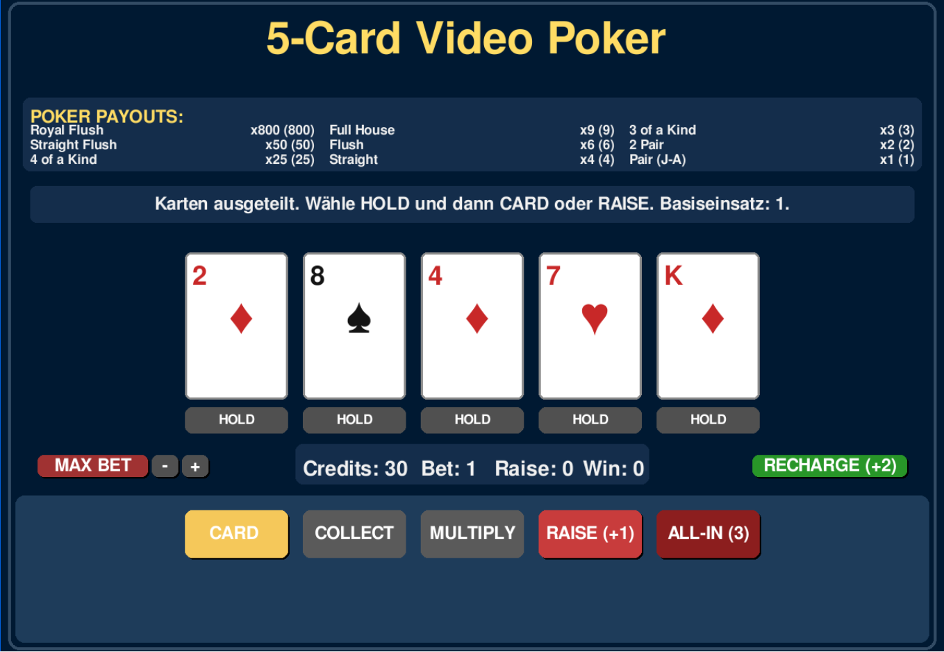 Fertiges Spiel Release