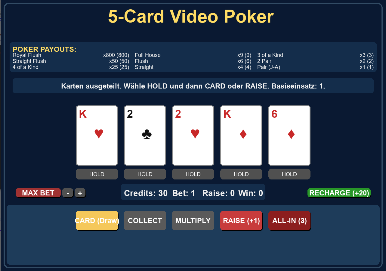 5Card V Poker